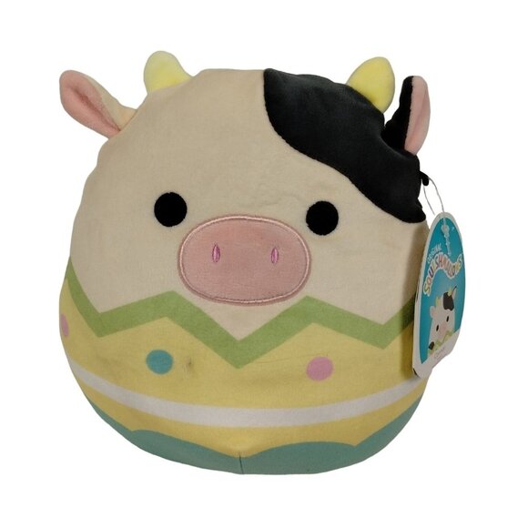 Squishmallows Connor Cow 9 in Stuffed Plush Animal Toy Kellytoy - Picture 1 of 8